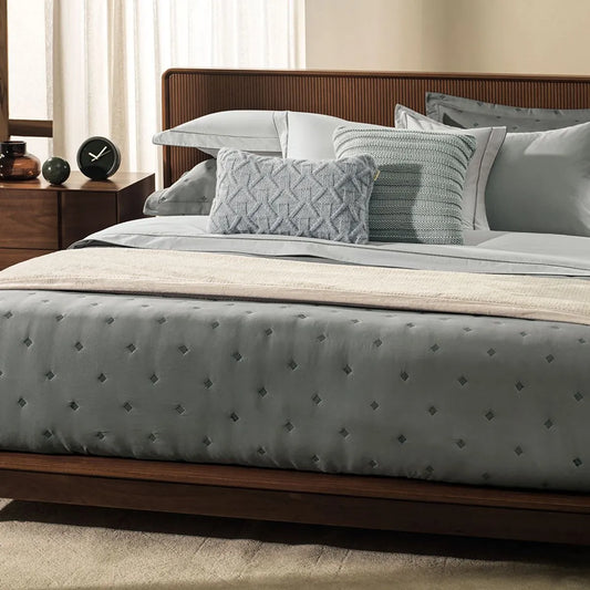 Juego de Sábanas para Cama Doble, 200 hilos, con bordado Juno