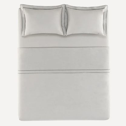 Juego de Sábanas para Cama Doble, 200 hilos, con bordado Juno