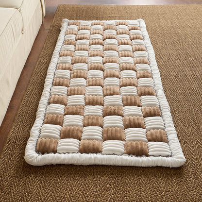 Funda de sofá a cuadros Fuzzy Cream