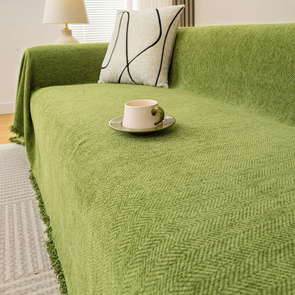 Funda de sofá de chenilla Chevron SoftGuard
