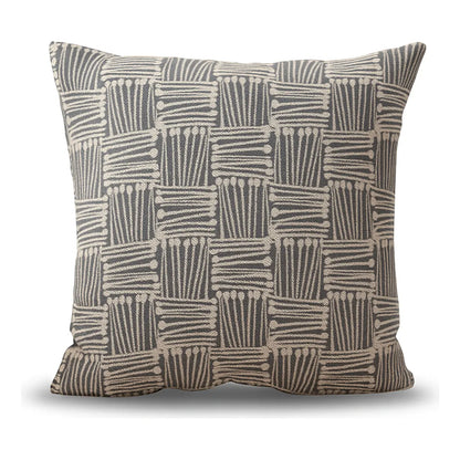 Funda cojín decorativa gris 45x45 sofá dormitorio 694