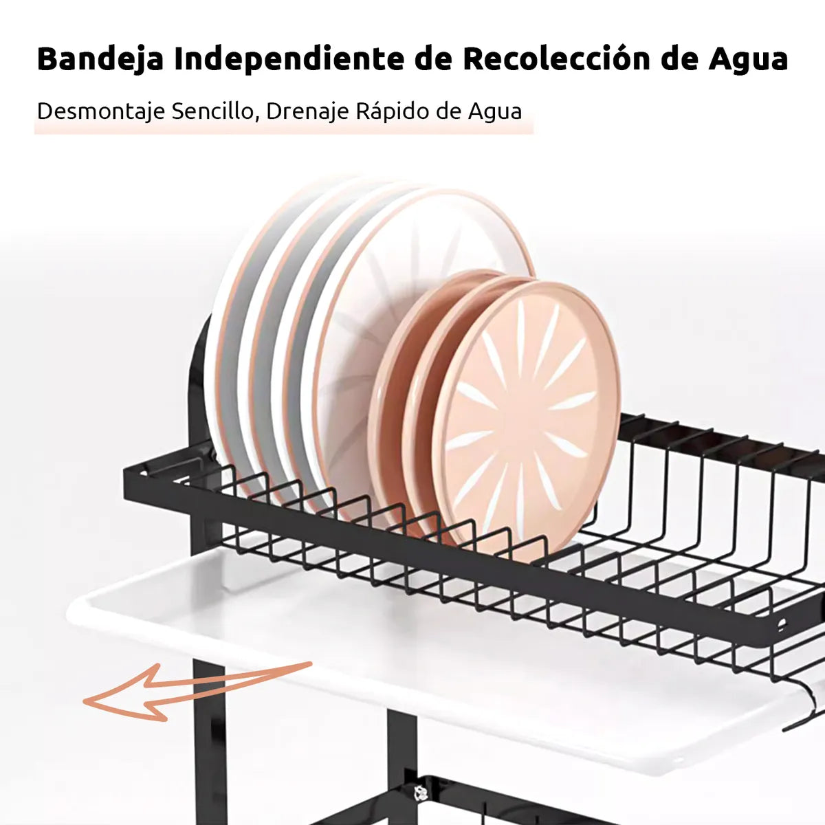 Secador Escurridor De Platos Loza Vajilla 2 Niveles Secaplato Cocina