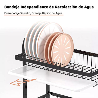 Secador Escurridor De Platos Loza Vajilla 2 Niveles Secaplato Cocina