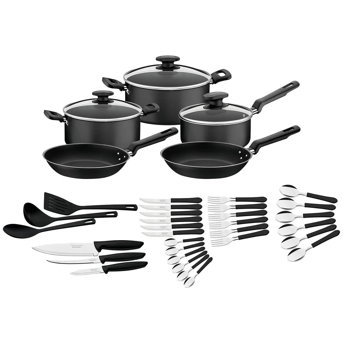 Batería De Cocina 38 Piezas Antiadherente Victoria Tramontina