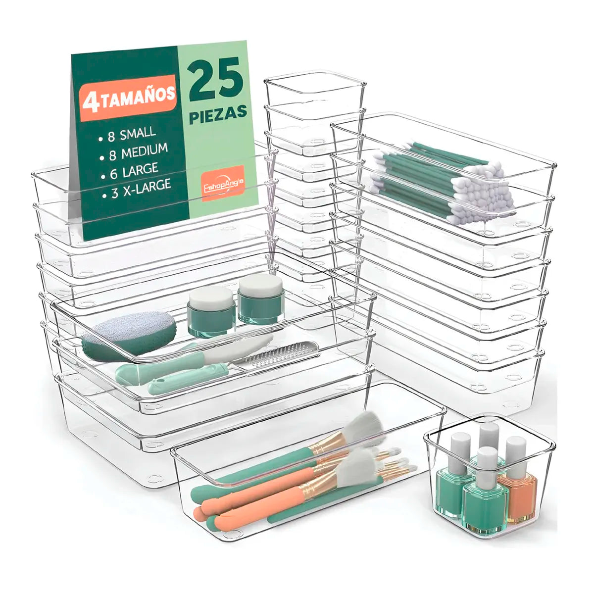 Set De 25 Cajones De Escritorio Organizadores
